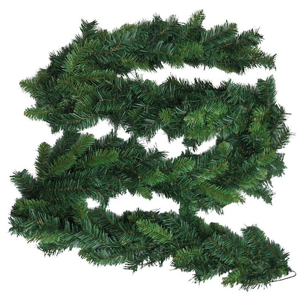 Santas Forest 0 Tillamook Fir Christmas Garland, 9 ft L, Green - 7007