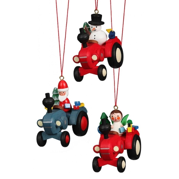 Alexander Taron Christian Ulbricht Ornament - Assorted Tractors - Box of 6 - 10-0643