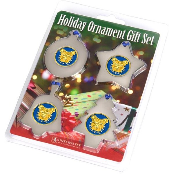 Linkswalker LinksWalker LW-CO3-NCA-ORN4PK North Carolina A&T Aggies-Ornament Gift Pack - LW-CO3-NCA-ORN4PK