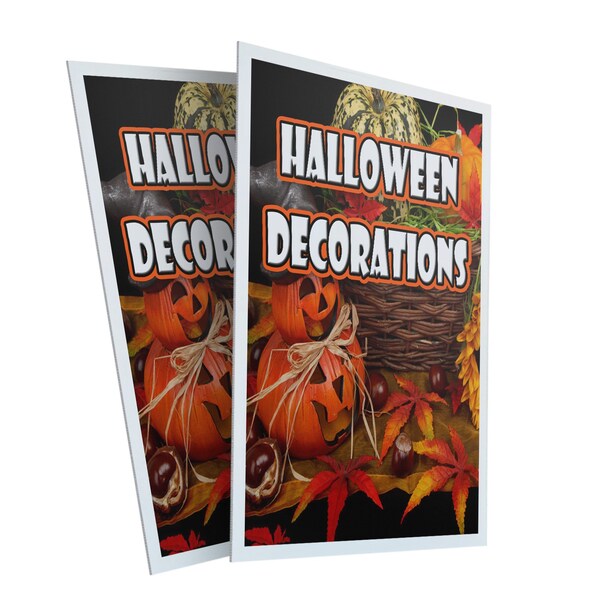 Signmission Halloween Decorations, Plastic Signs Only 24 Inch x 36 Inch, Corrugated Plastic, 2PK - CSB-2436-2PACK-HALLOWEEN DECORATIONS