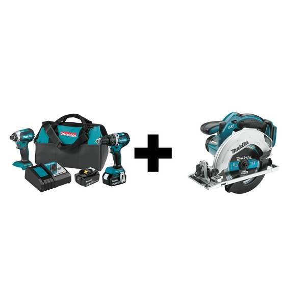 Makita 18V LXT Brushless 2pc Combo Kit (4.0Ah) - XT269M + XSS02Z