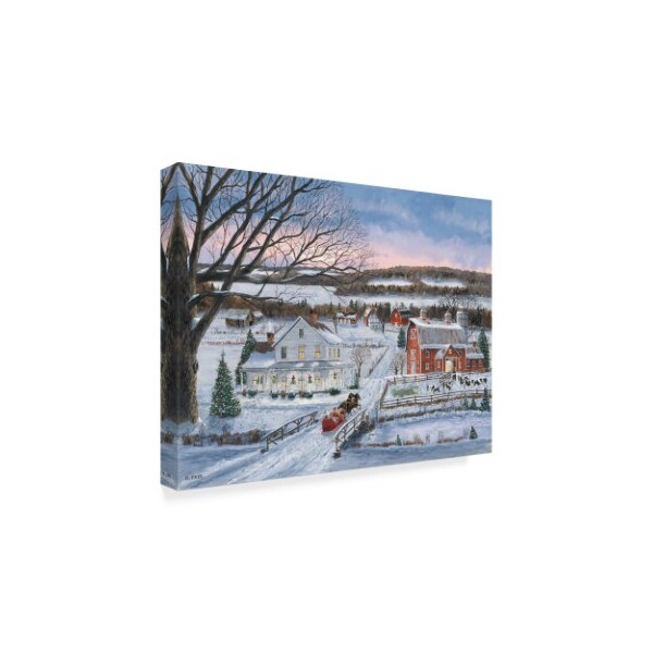 Trademark Fine Art Bob Fair 'Christmas Sleigh Ride' Canvas Art, 18x24 - ALI39218-C1824GG