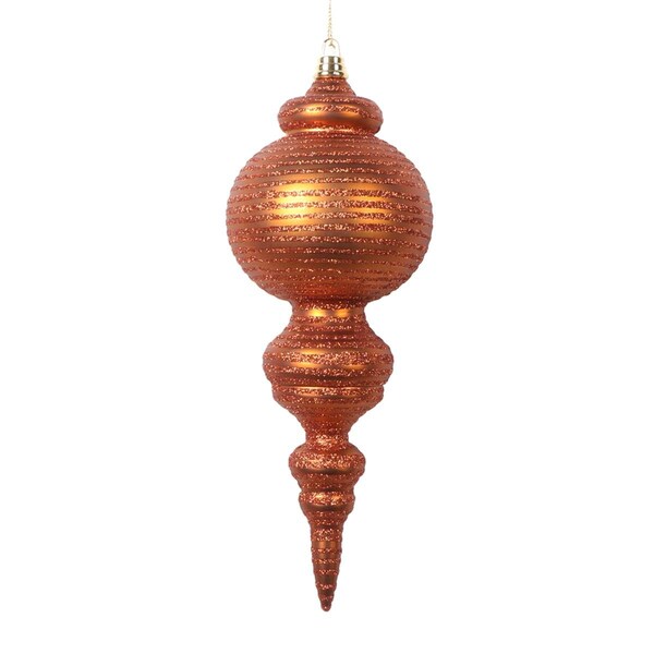 Vickerman 10 in. Matte Cone Ornament, Copper - 2 per Bag - MT224588