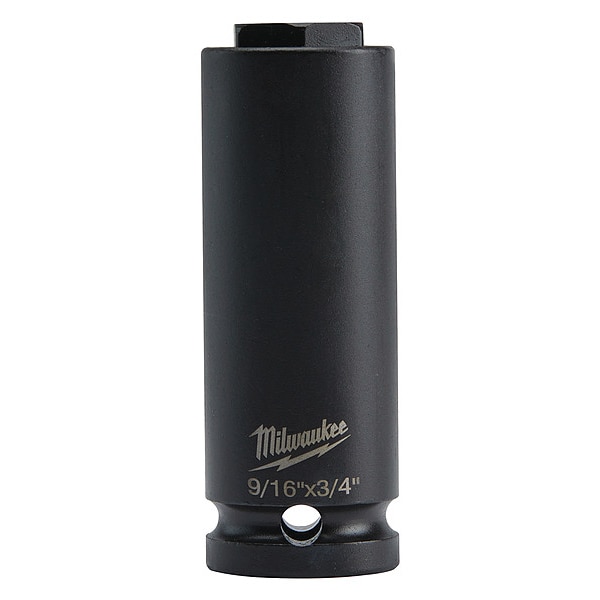 Milwaukee Tool SHOCKWAVE Lineman's 6 Point 9/16 in. and 3/4 in. 2-in-1 Socket - 49-66-5111