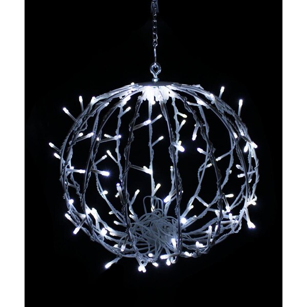 Queens Of Christmas 12 in. LED Sphere Lights, Cool White - 120 Count - S-120SPH-CW-12