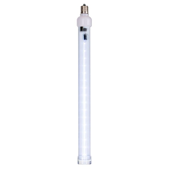 Vickerman 12 in. C9 LED Snowfall Tube, Cool White, 5PK - XS12C95