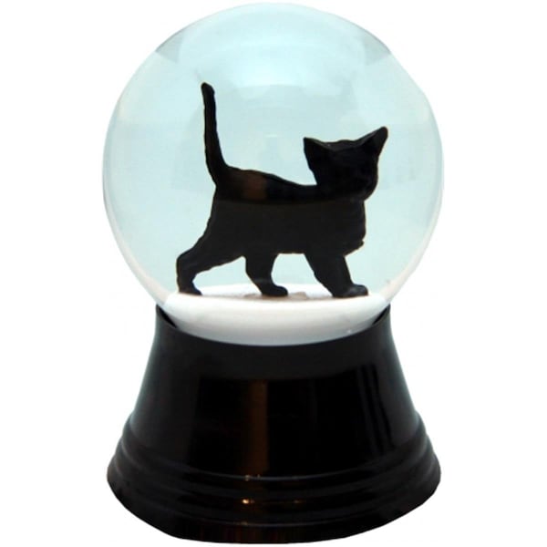 Gb Gifts y Snowglobe - Small Black Cat - GB2523753