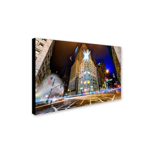 Trademark Fine Art David Ayash 'Christmas in New York' Canvas Art, 30x47 - MA0630-C3047GG