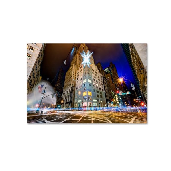 Trademark Fine Art David Ayash 'Christmas in New York' Canvas Art, 30x47 - MA0630-C3047GG