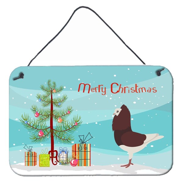 Carolines Treasures Capuchin Red Pigeon Christmas Wall or Door Hanging Prints - BB9315DS812