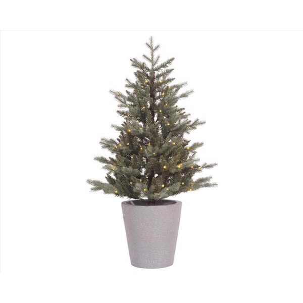 Celebrations Celebrations 4 ft. Full LED 80 ct Misty Allison Pine Christmas Tree - 9690038