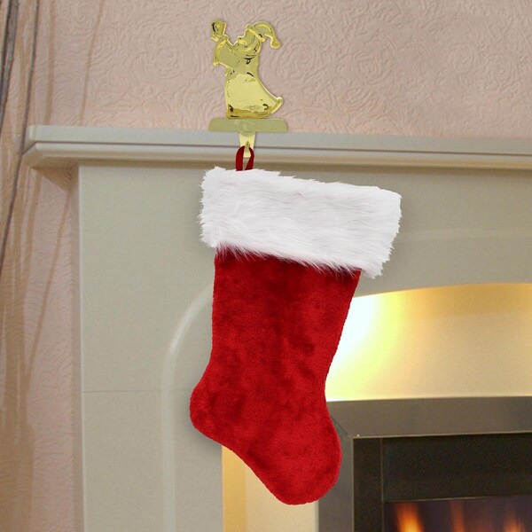 Santas Best Dyno Red/White Santa Christmas Stocking 20 in. - 0102016ZSA