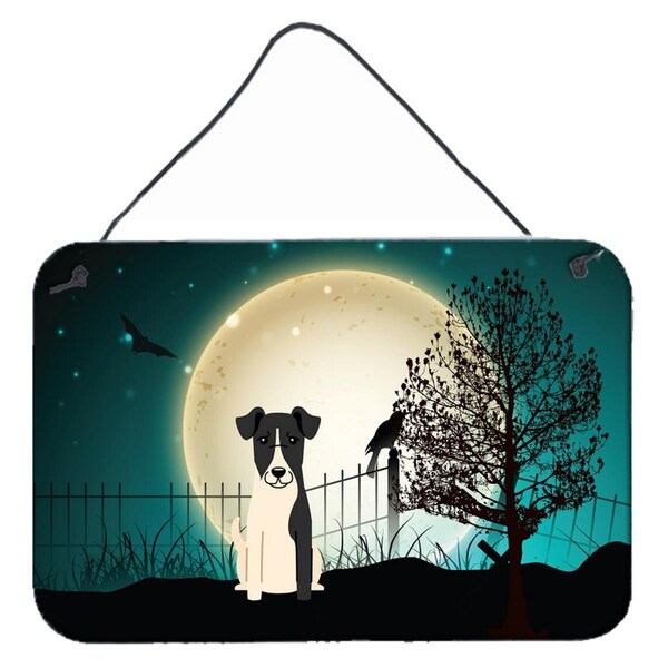Carolines Treasures Halloween Scary Smooth Fox Terrier Wall or Door Hanging Prints - BB2288DS812