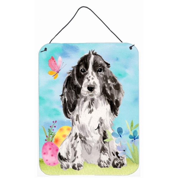Carolines Treasures Black Parti Easter Wall or Door Hanging Print - BB9623DS1216