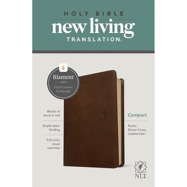 Friends Are Forever NLT Compact Bible, Rustic Brown LeatherLike - FR3318310
