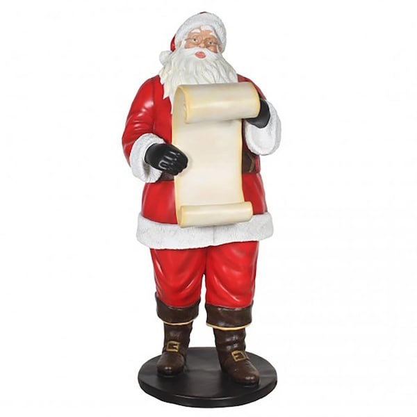 Queens Of Christmas 6 ft. Santa with a Wishlist - WL-SANTA-LIST-06