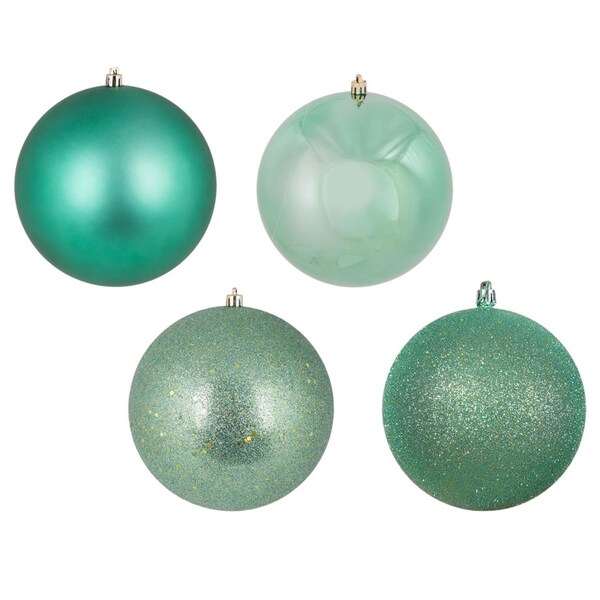 Vickerman Sea Foam 4 Finish Assorted Ball Ornament, 3 in., 16PK - N590844A