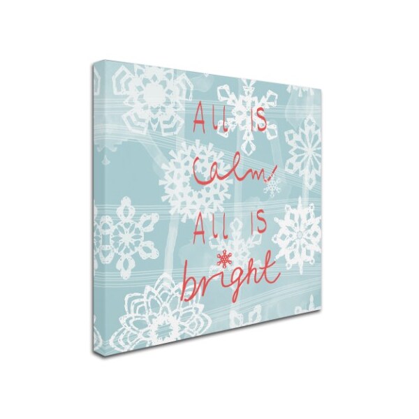 Trademark Fine Art Jyotsna Warikoo 'Holiday Snowflakes' Canvas Art, 24x24 - ALI17567-C2424GG