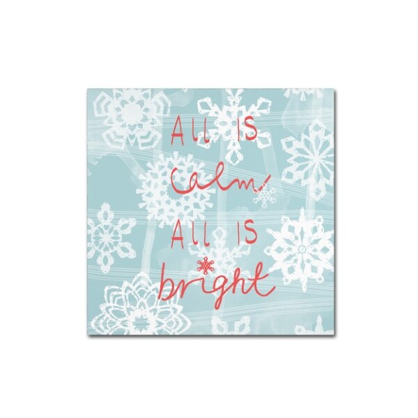 Trademark Fine Art Jyotsna Warikoo 'Holiday Snowflakes' Canvas Art, 24x24 - ALI17567-C2424GG