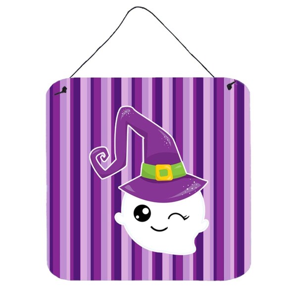 Carolines Treasures Halloween Ghost Witch Wall or Door Hanging Prints - BB6966DS66
