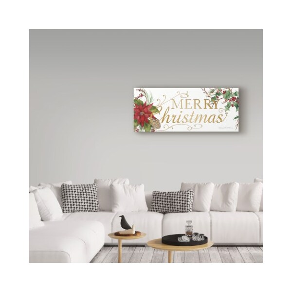 Trademark Fine Art Kathleen Parr Mckenna 'Holiday Happiness X' Canvas Art, 10x24 - WAP04895-C1024GG
