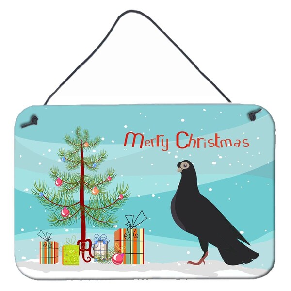 Carolines Treasures Budapest Highflyer Pigeon Christmas Wall or Door Hanging Prints - BB9314DS812