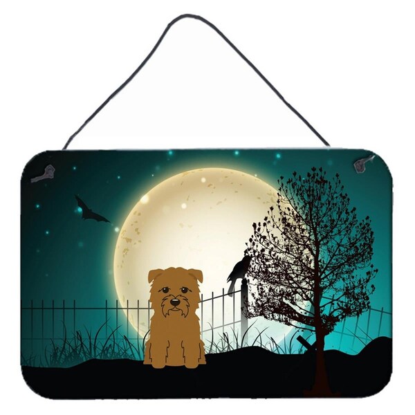 Carolines Treasures Halloween Scary Glen of Imal Tan Wall or Door Hanging Prints - BB2250DS812