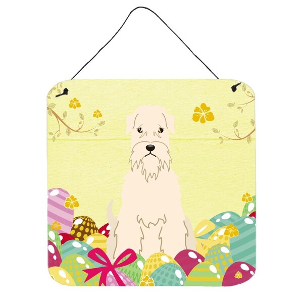 Carolines Treasures Easter Eggs Soft Coated Wheaten Terrier Wall or Door Hanging Prints - BB6061DS66