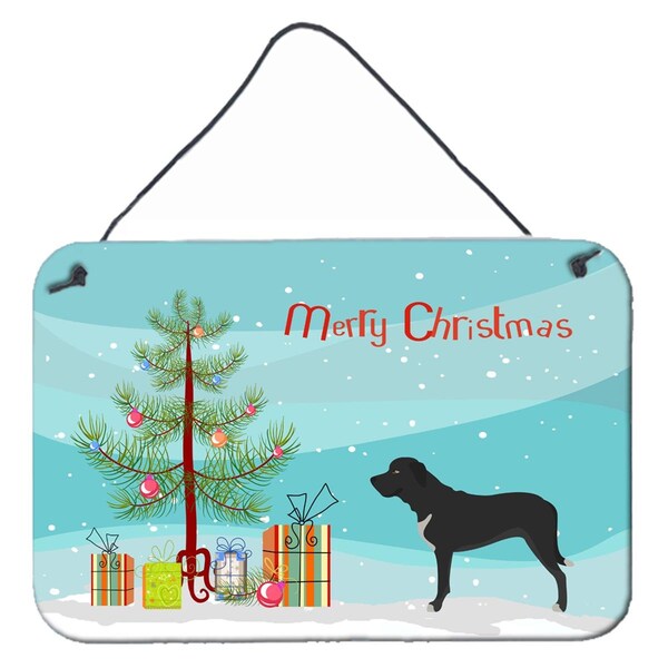 Carolines Treasures Broholmer Danish Mastiff Christmas Wall or Door Hanging Prints - BB8490DS812