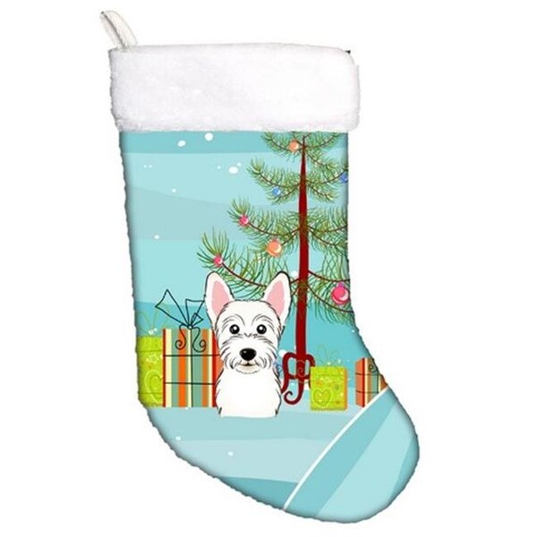 Carolines Treasures Carolines Treasures BB1598CS Christmas Tree & Westie Christmas Stocking - BB1598CS