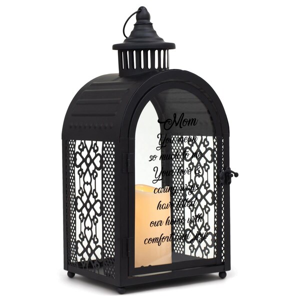 Dicksons Unisex Mom You Mean So Much Large Lantern, Black - One Size - LTN226LMB