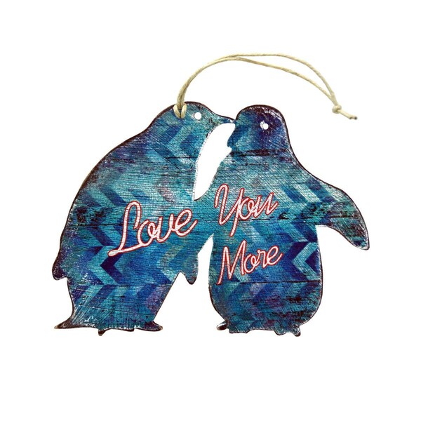 Instrumento Love Pinguins Wooden Magnet - IN3499515