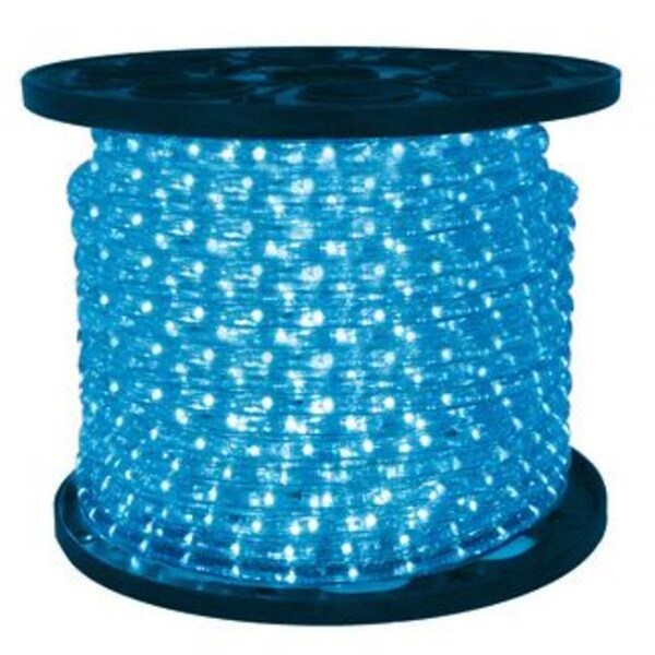 Queens Of Christmas 10 mm x 150 ft. Spool LED Ropelight, Teal - C-ROPE-LED-TL-1-10