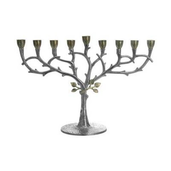 Coolcollectibles 14 in. Menorah-Leaf Design - CO3180180