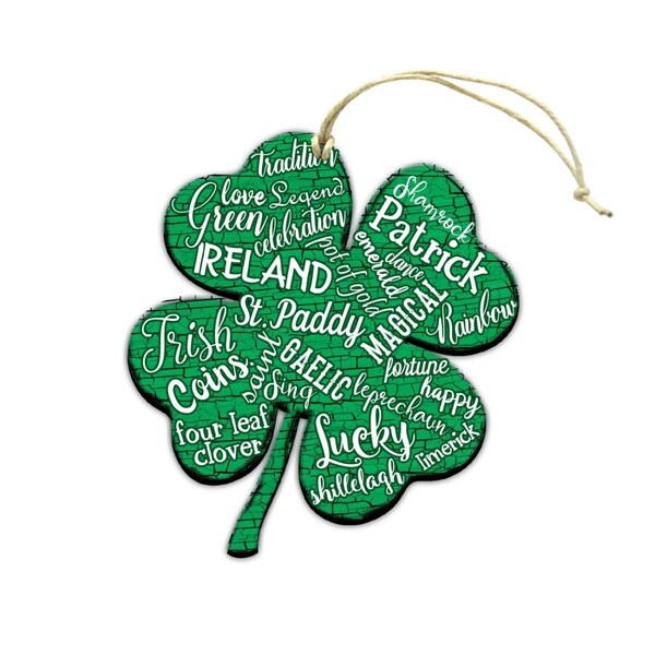 Instrumento Ireland Clover Wooden Magnet - IN3507412