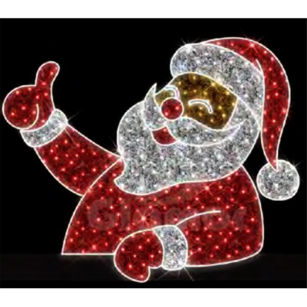 Queens Of Christmas 6 ft. Santa Display Decor - WL-MTNF-SNTA-06