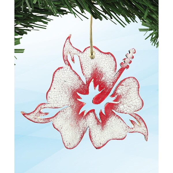 Instrumento Hibiscus Flower Wooden Magnet Wall Decor - IN2974220
