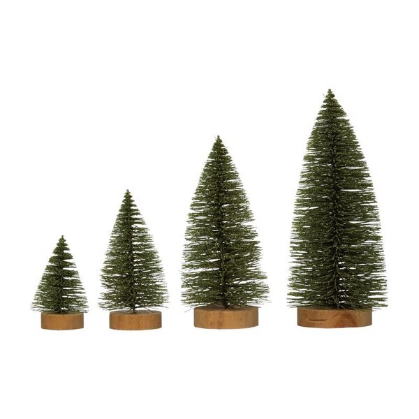 Creative Co-Op Creative Co-Op Brown/Green Bottle Brush Sisal Trees Table Decor - XS1755