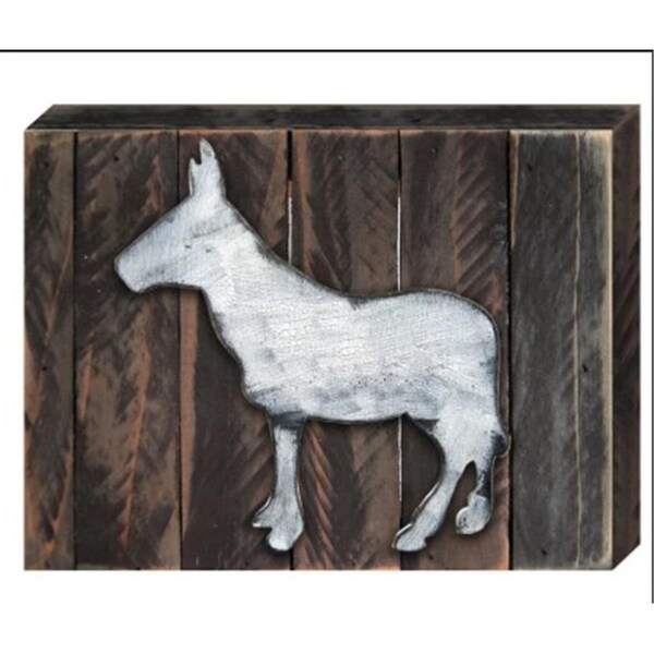 Designocracy Donkey Wooden Magnet Wall Decor - 99139M
