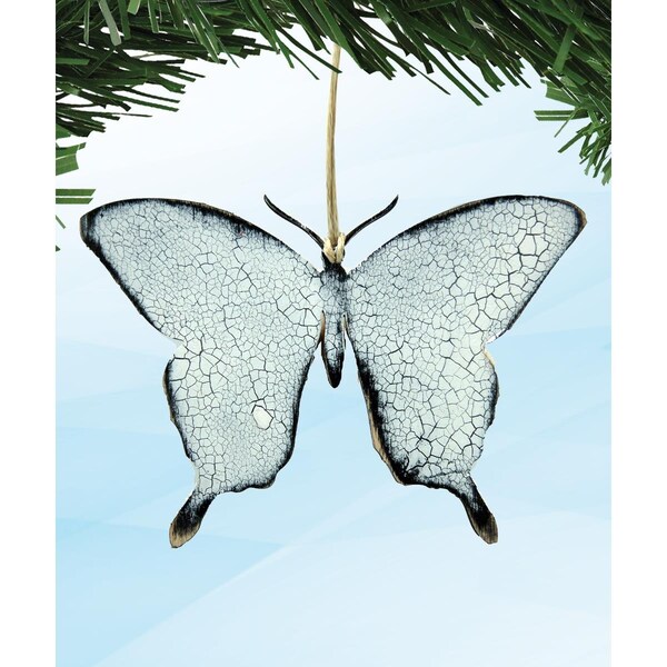 Designocracy Butterfly Wooden Ornament - 99413O