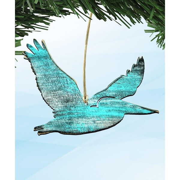 Designocracy Pelican Wooden Ornament - 99611O