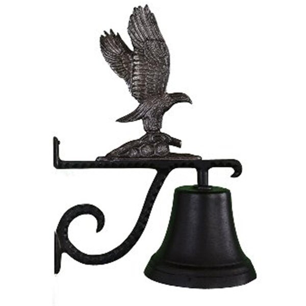 Swivel Cast Bell With Swedish Iron Eagle Ornament - SW387085