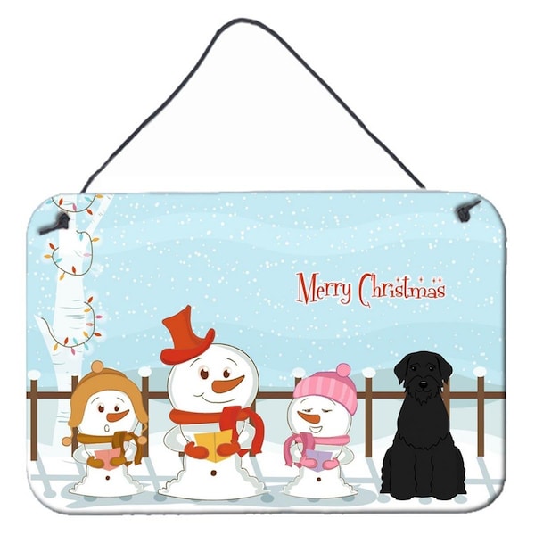 Carolines Treasures Merry Christmas Carolers Giant Schnauzer Wall or Door Hanging Prints - BB2397DS812