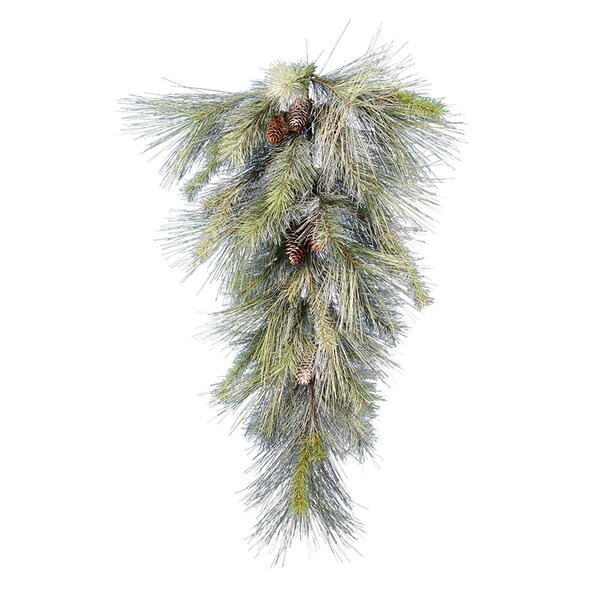 Vickerman 36 in. Frosted Myers Pine Tear Drop, 12PK - D182107