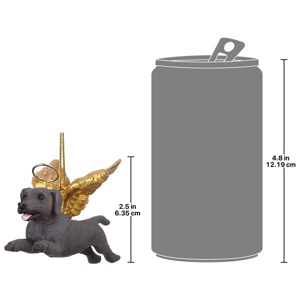 Design Toscano Honor the Pooch: Weimaraner Holiday Dog Angel Ornament - JH170730