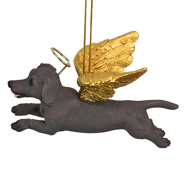 Design Toscano Honor the Pooch: Weimaraner Holiday Dog Angel Ornament - JH170730