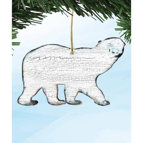 Instrumento Polar Bear Wooden Ornament - IN2969753