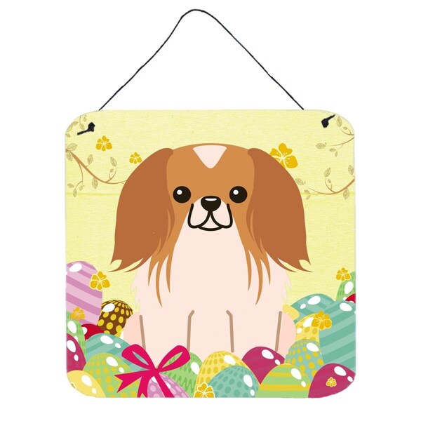 Carolines Treasures Easter Eggs Pekingnese Red White Wall or Door Hanging Prints - BB6103DS66