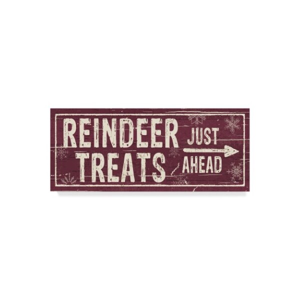 Trademark Fine Art Pela Studio 'Christmas Signs III' Canvas Art, 14x32 - WAP03533-C1432GG