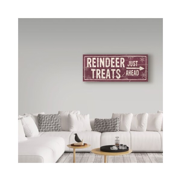 Trademark Fine Art Pela Studio 'Christmas Signs III' Canvas Art, 14x32 - WAP03533-C1432GG